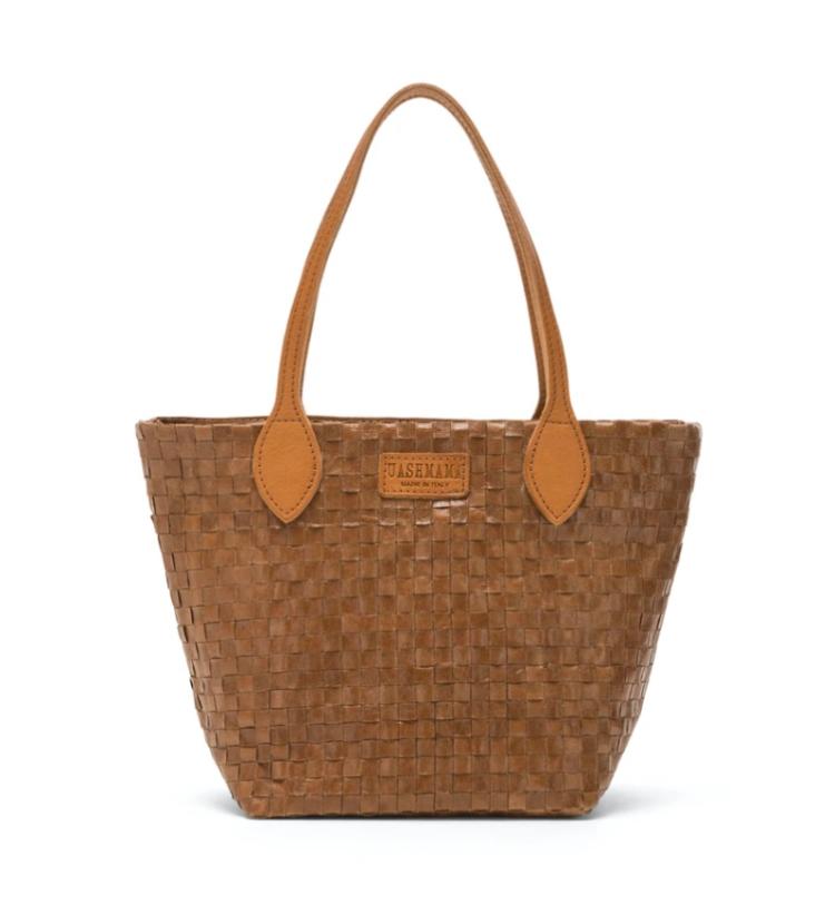 VORBESTELLEN: TOTTY BAG SMALL INTRECCIATO CUOIO (LIEFERBAR CA 4-6 WOCHEN AB BESTELLDATUM)