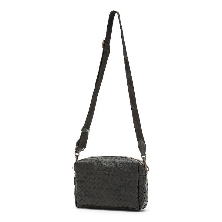 TRACOLLA BAG LARGE INTRECCIATO BLACK