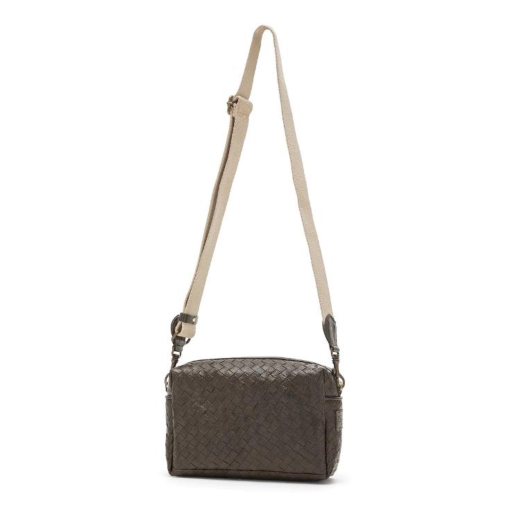 TRACOLLA BAG LARGE INTRECCIATO CAFFE