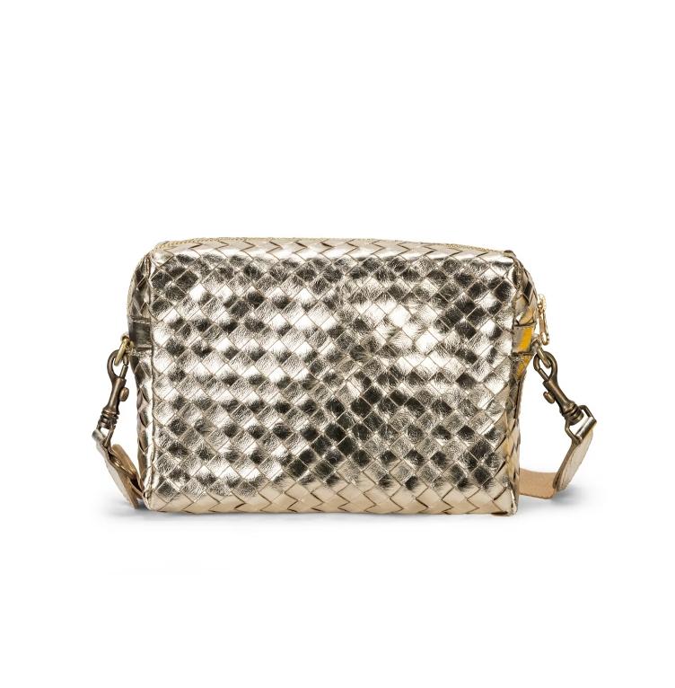 VORBESTELLEN: TRACOLLA BAG LARGE INTRECCIATO PLATINO (LIEFERBAR CA 4-6 WOCHEN AB BESTELLDATUM)