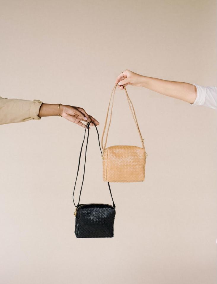 TRACOLLA BAG SMALL INTRECCIATO BLACK