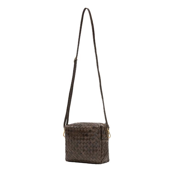 TRACOLLA BAG SMALL INTRECCIATO CAFFE