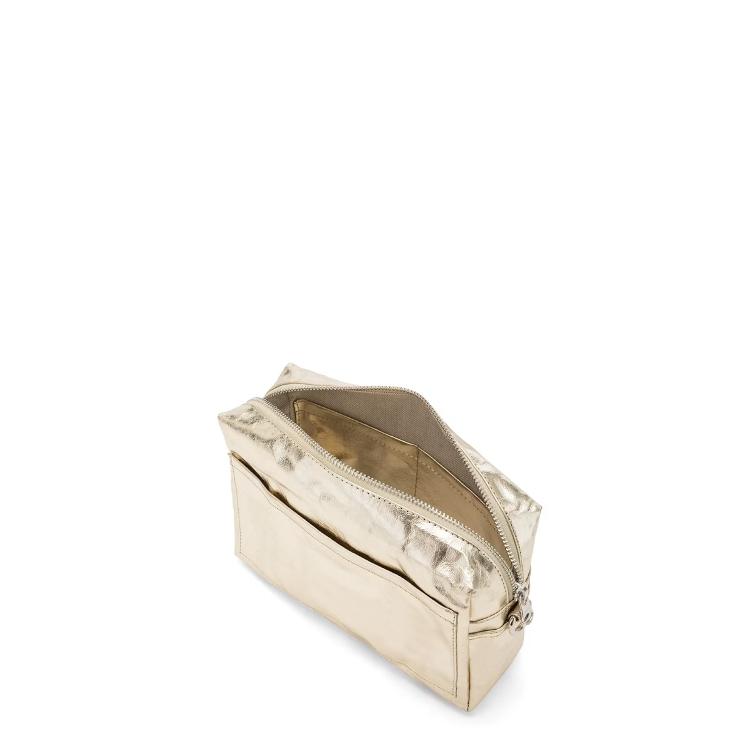 TRACOLLA BAG LARGE METALLIC PLATINO