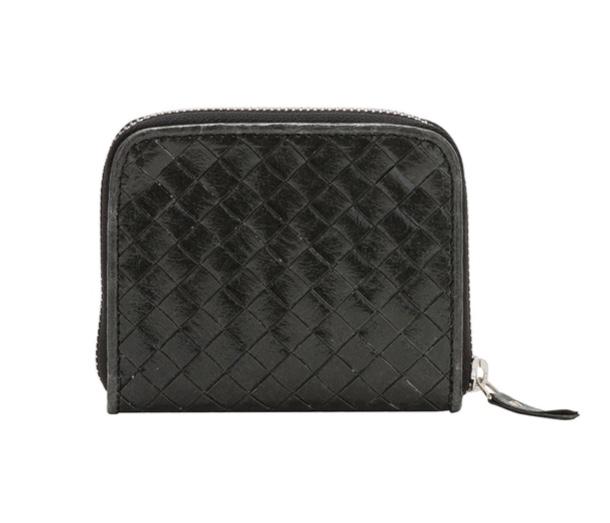 VITA WALLET SMALL INTRECCIATO BLACK / LG