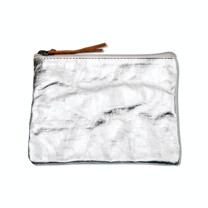 VORBESTELLEN: AB 9.7.25 LIEFERBAR: GIMI PURSE MEDIUM METALLIC SILVER