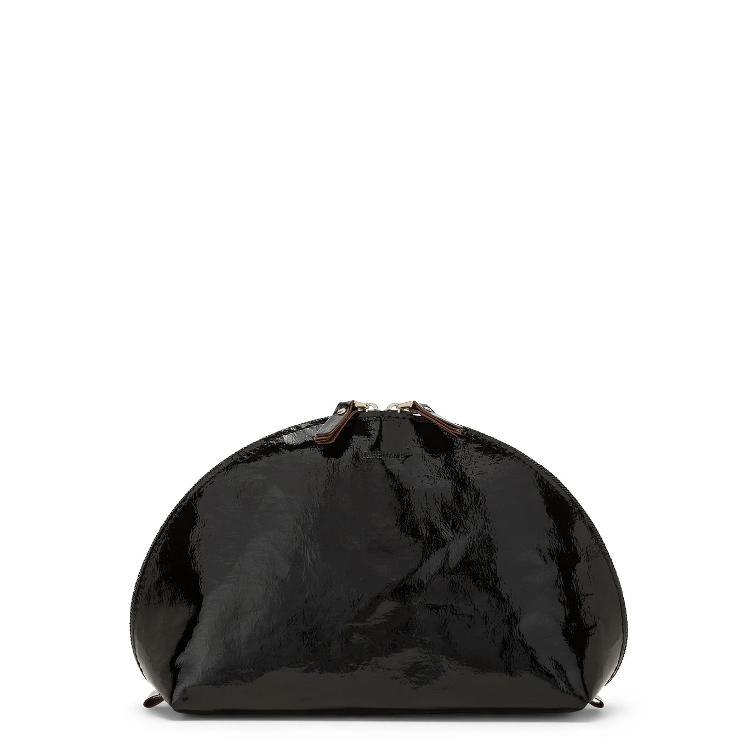 VORBESTELLEN: CA. ENDE SEPTEMBER LIEFERBAR: LUNA PURSE LARGE GLOSSY (VERNICE) BLACK