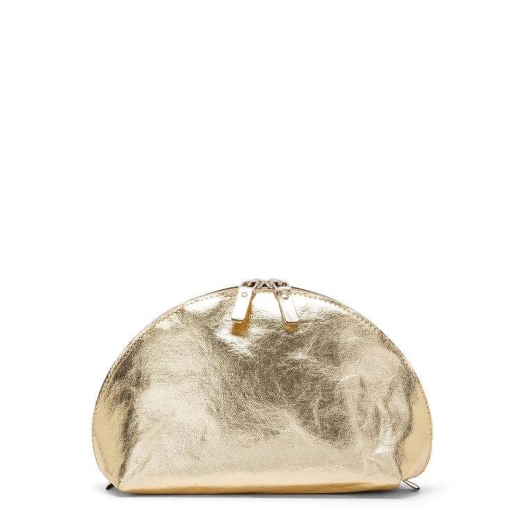 VORBESTELLEN: CA. ENDE SEPTEMBER LIEFERBAR: LUNA PURSE LARGE METALLIC PLATINO