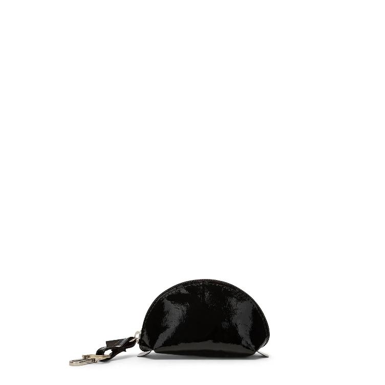 VORBESTELLEN: CA. ENDE SEPTEMBER LIEFERBAR: LUNA PURSE XSMALL GLOSSY (VERNICE) BLACK