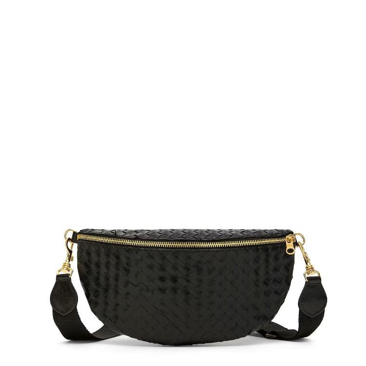 VORBESTELLEN: MARSUPIO SLING BAG INTRECCIATO BLACK (LIEFERBAR CA 4-6 WOCHEN AB BESTELLDATUM)