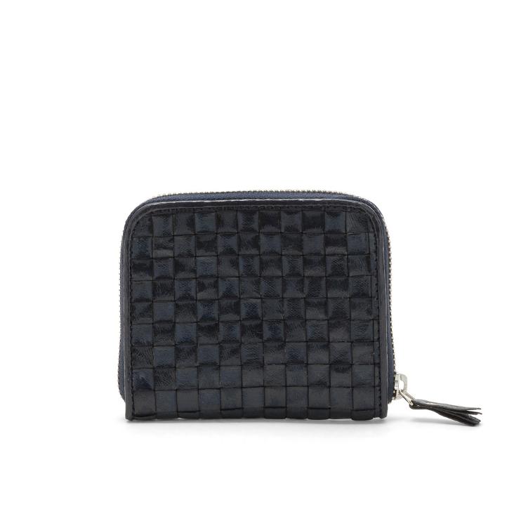 NEU: VITA WALLET SMALL INTRECCIATO BLUE