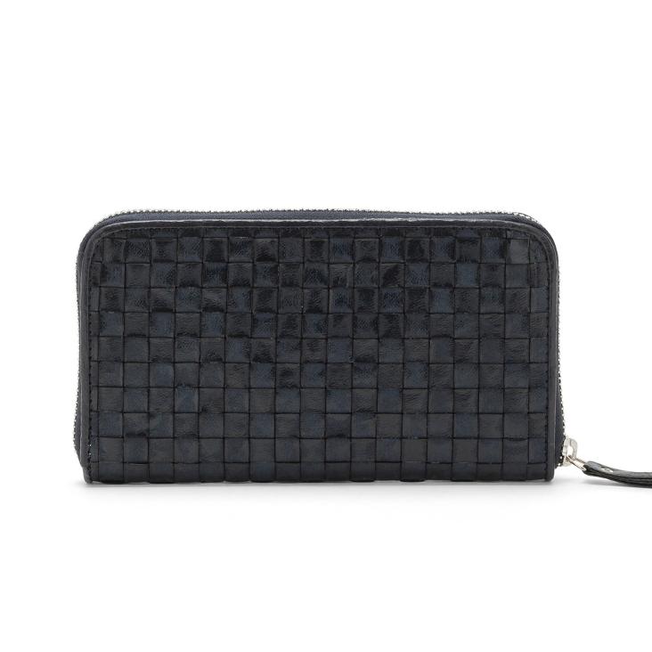 NEU: VITA WALLET LARGE INTRECCIATO BLUE