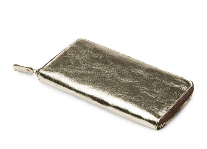 VITA WALLET LARGE METALLIC PLATINO