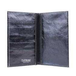 WALLET LARGE METALLIC PETROLIO