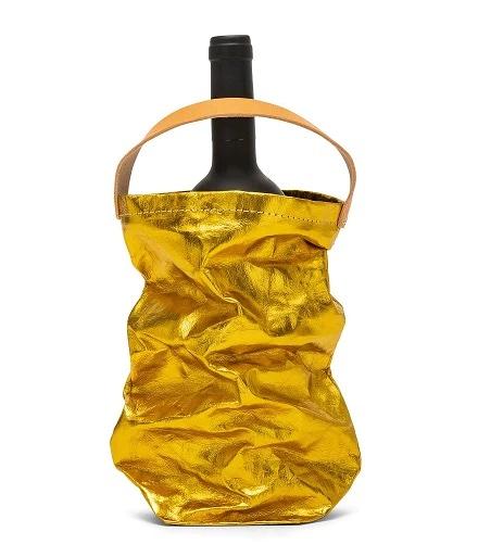 WINE BAG METALLIC LIMONE