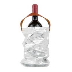 WINE BAG METALLIC SILVER